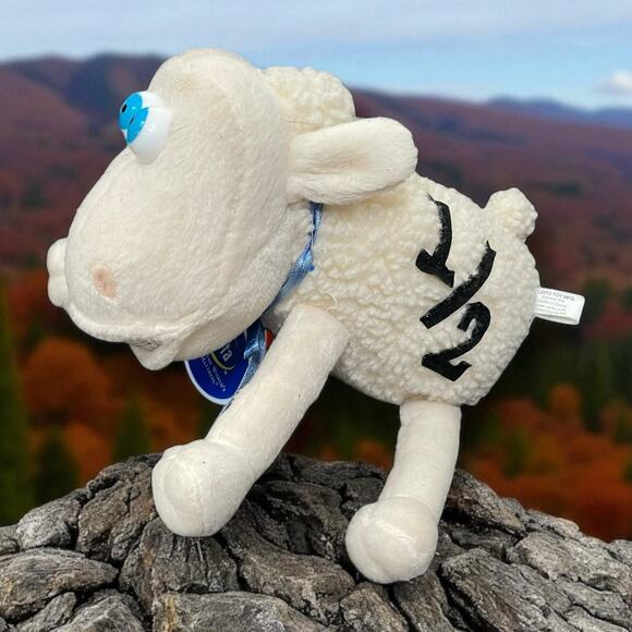 Serta Plush Comfort Sleep Number 1/2 You Sheep Out of Work Bulging Eyes Baby 7" - Picture 10 of 10